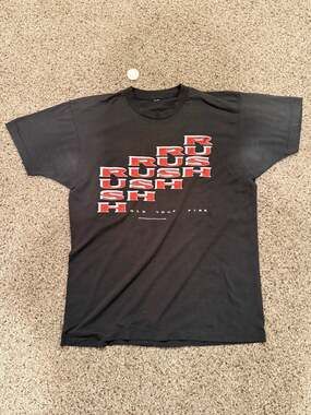 Vintage 1987-1988 Rush Hold Your Fire Concert Tour single stitch T-Shirt